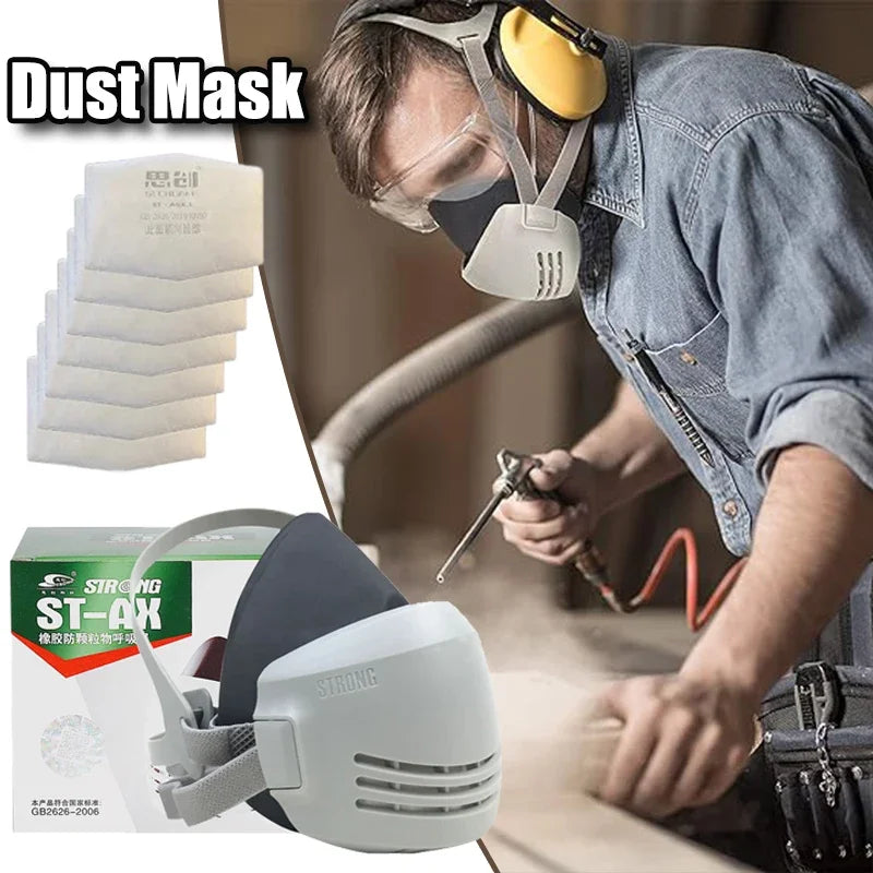 Reusable Half-Face Respirator Mask with Filters | Industrial