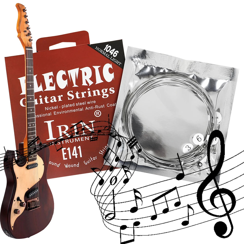 Electric Guitar Strings Nickel Alloy Musical Instruments Accessories