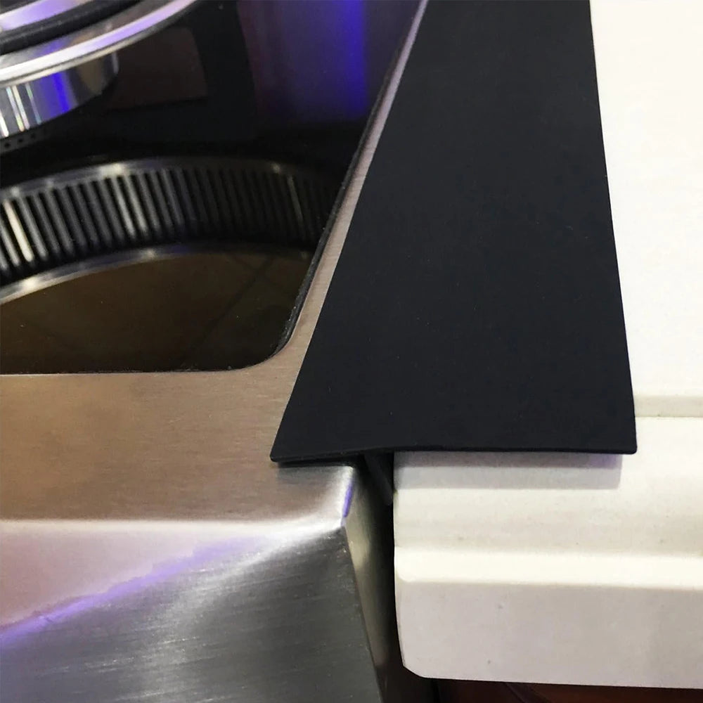 Silicone Stove Counter Gap Cover T-shape Kitchen Oilgas Slit Filler Heat Resistant Mat Cook Oil Dust Water Seal Zpaxo