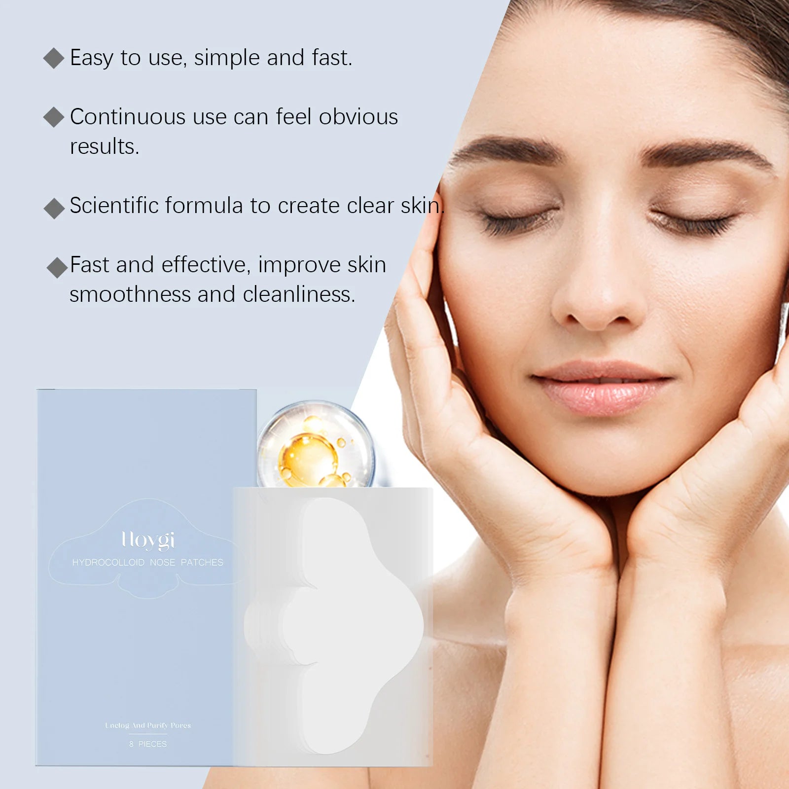Salicylic Acid Nose Pore Strips – Blackhead Removal Patches 8pc Nose Pore Strips Zpaxo