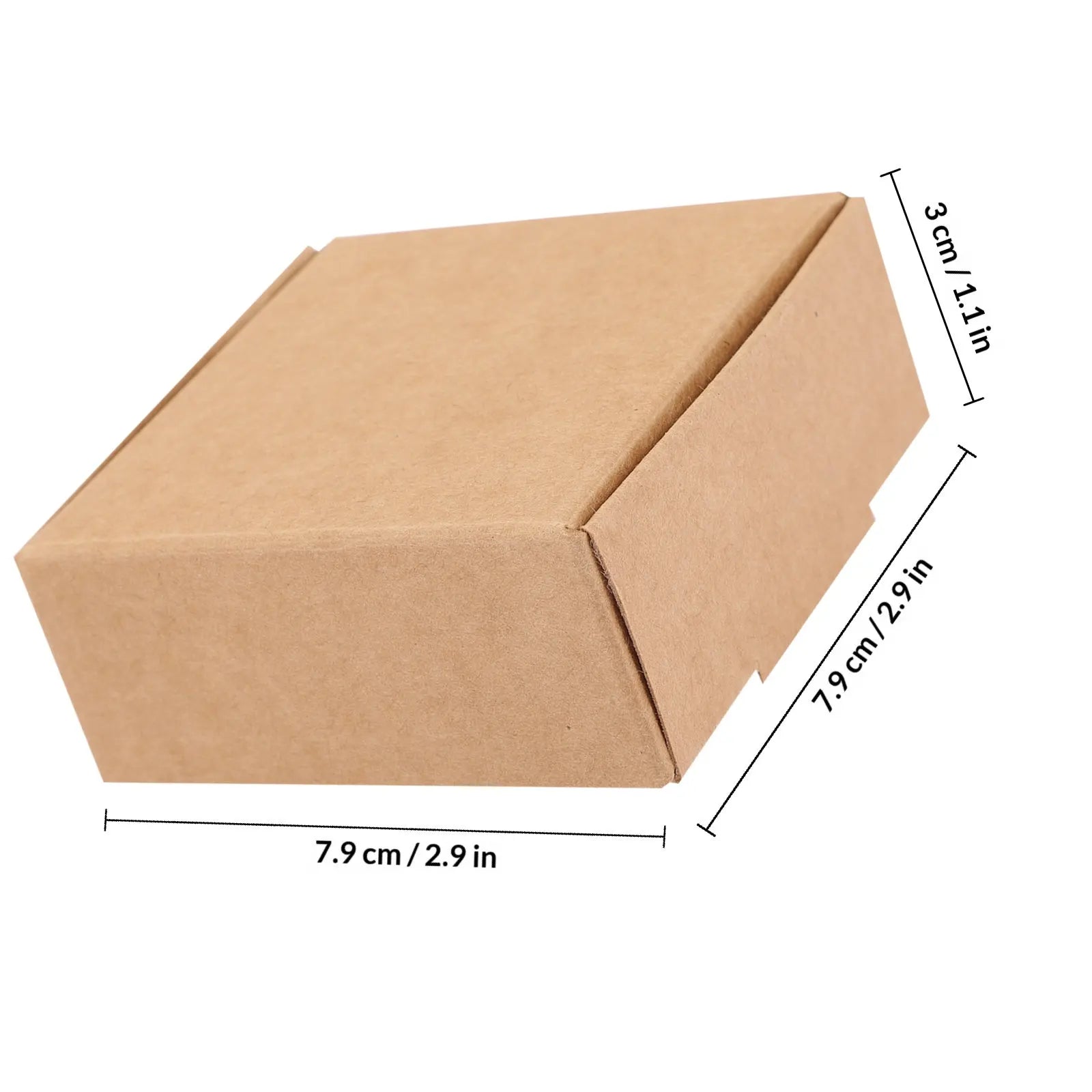 Kraft Paper Soap Packaging Boxes Foldable Corrugated Small Shipping