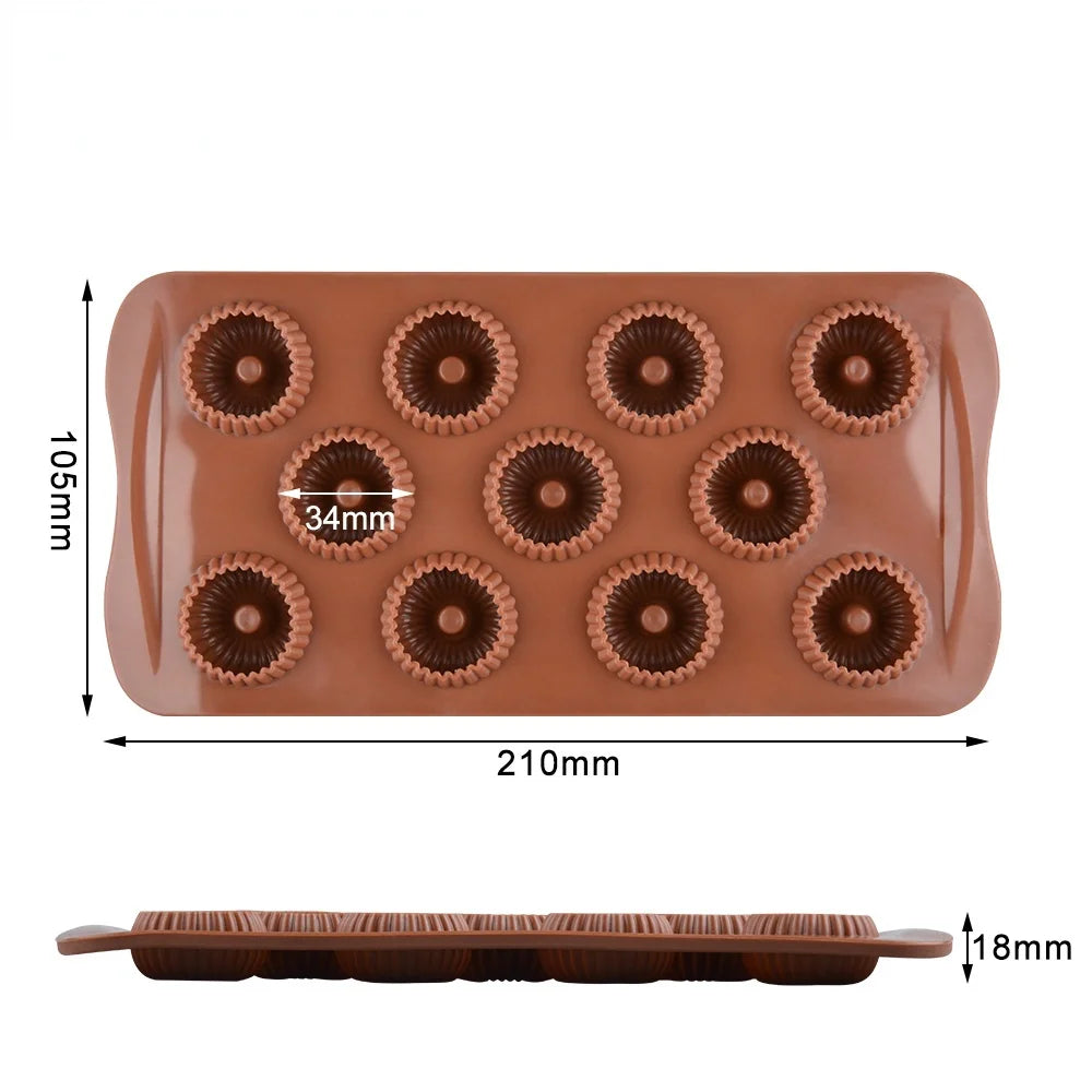 3D Mini Spiral Shape Silicone Cake Mold Mousse Dessert Baking Chocolate Donuts Bakeware Pastry Mould Zpaxo