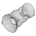 Folding Crab Trap Fishing Net Cage Collapsible Casting Telescopic