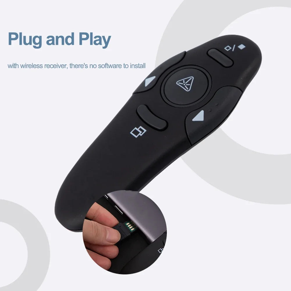 Presenter Wireless Remote Control 2 4GHz USB Pointer Projector PPT Zpaxo