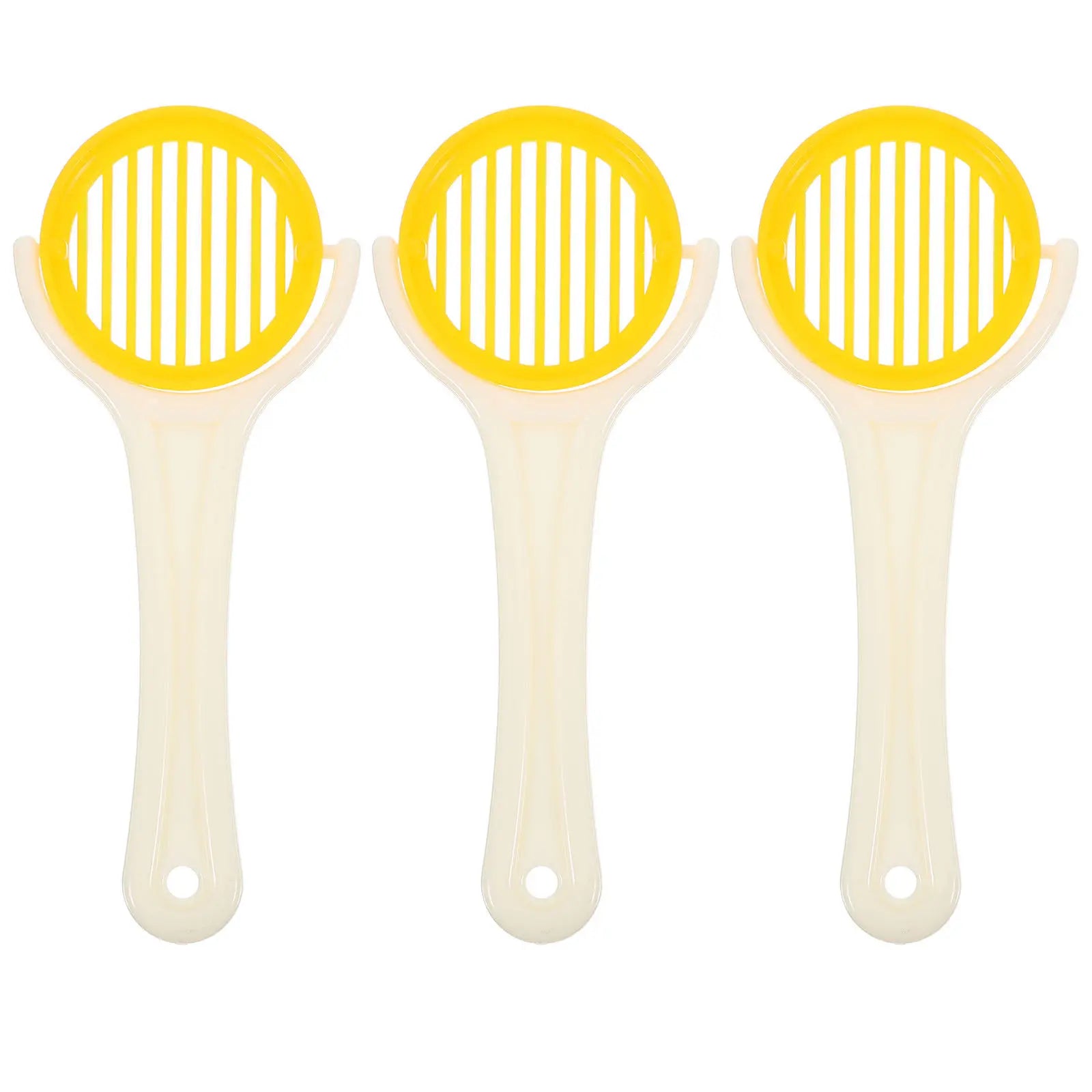 3Pcs Handheld Foldable Bee Queen Catcher Yellow Plastic Queen Marking Tool for Efficient Hive Management Beekeeping Accessory Zpaxo