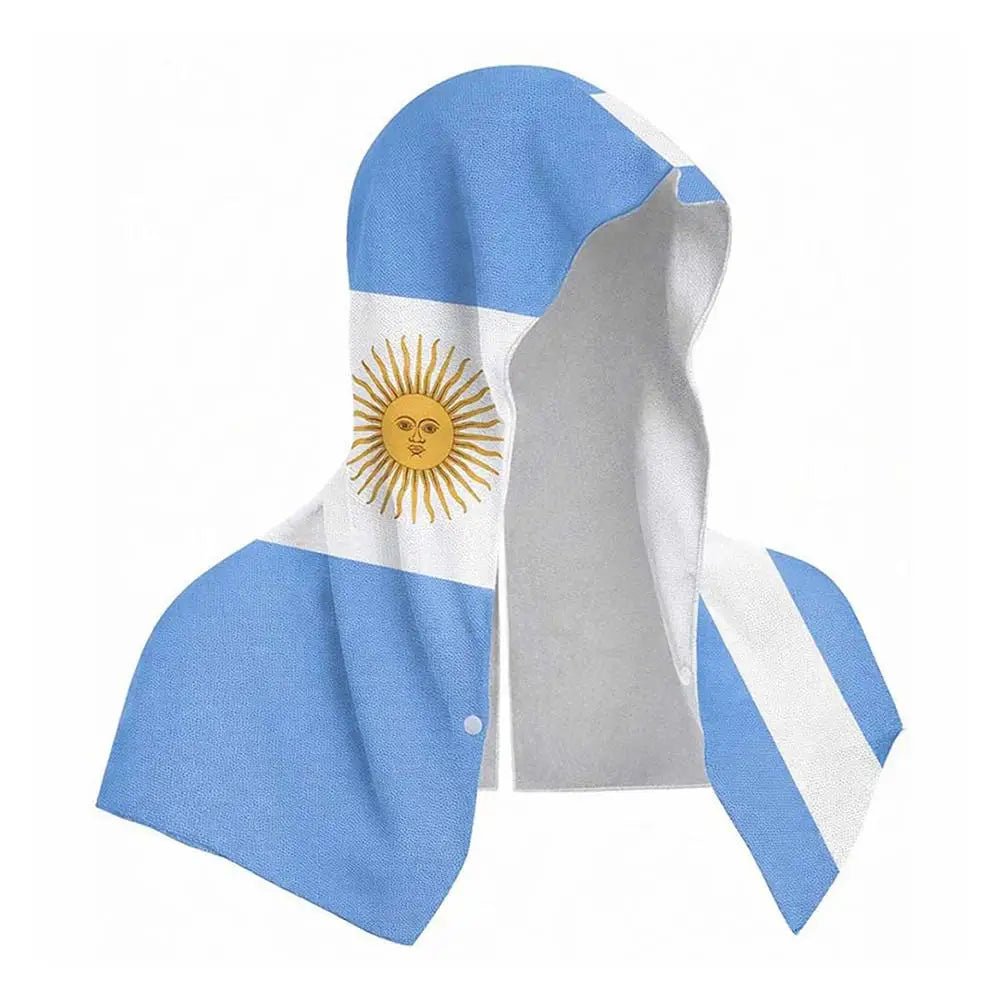 Country Quick Dry Shawl Sports Coldproof Hooded Headband Camping Gym Wipe Sweating Cooling Towel Sunscreen Quick Dry Head Cover Zpaxo Country8