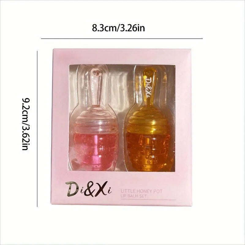 Small Honeypot Lip Oil Moisturizing and Fading Lip Pattern Water Lip Balm Dudu Lips Zpaxo