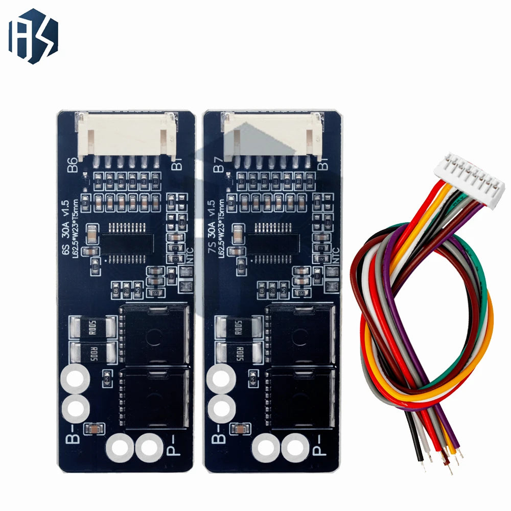 Sensor 6S 7S 30A 24V Li-ion Lithium Battery Protection Board 25 2V 29 Zpaxo