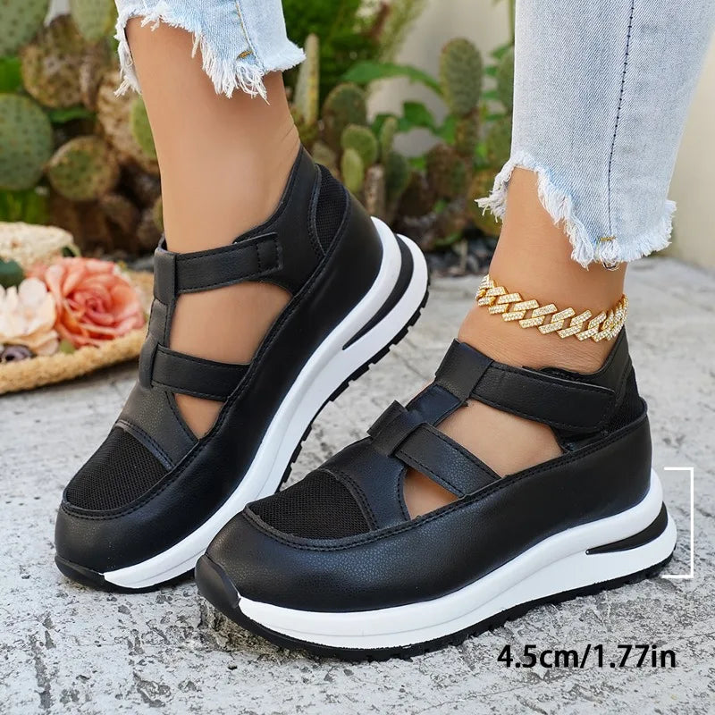 Sporty Women's Sandals Summer Thick Bottom Breathable Hollow Out