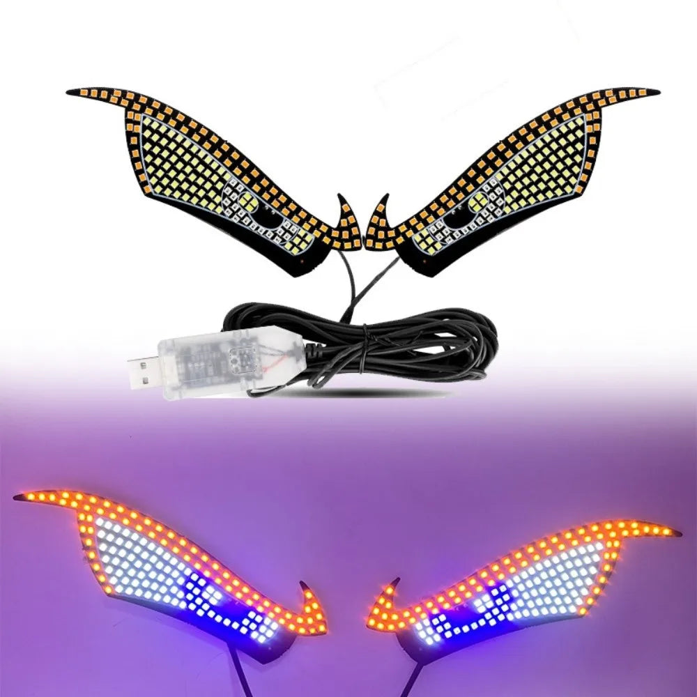 Night Driving USB Demon Eye Light 5V RGB Dynamic Devil Eyes Zpaxo Style B