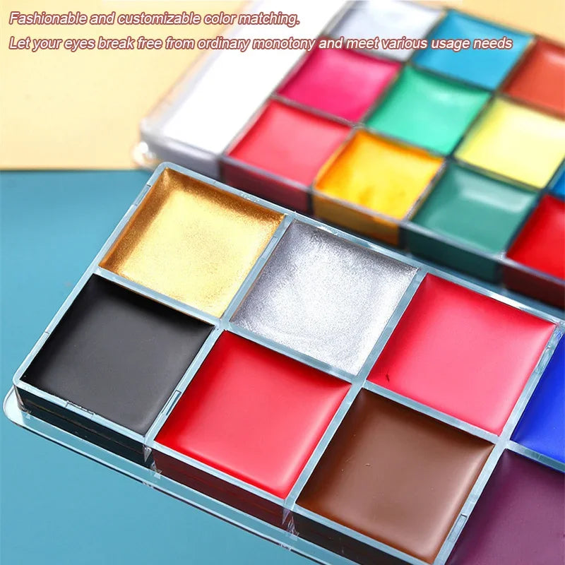 20 Colors Face Body Oil Painting Paint Pigment Non Toxic Safe Kids Zpaxo