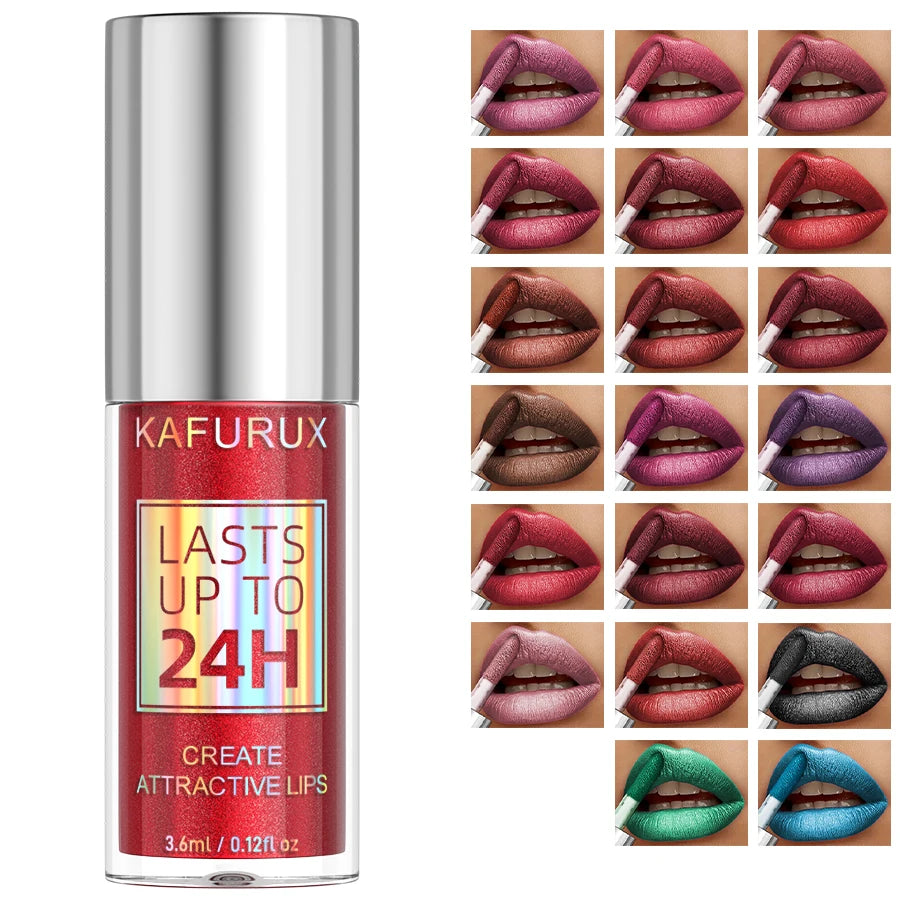 20-colors Glitter Lip Glaze Waterproof Diamond Shimmer Gloss