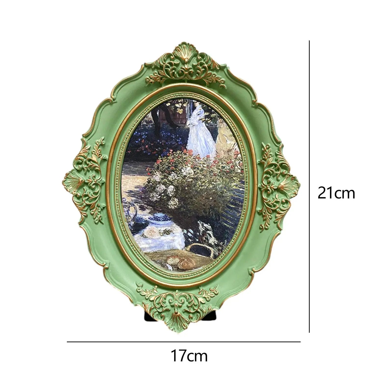 Picture Frame Resin Antique Photo Gallery Art Photo Frame Photo Display Holder for Bedroom Wall Living Room Table Home Decor Zpaxo