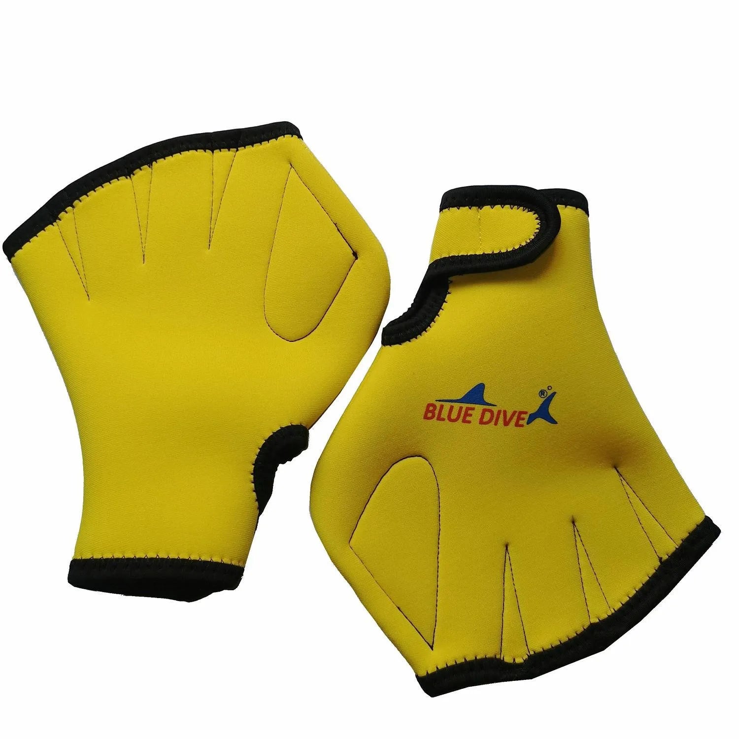 Adult Children's Diving Swimming Gloves Open Fingers Paddling Duck Paw Gloves Snorkeling Sailor Webbed Winter Swimming Gloves Zpaxo Yellow Only Size