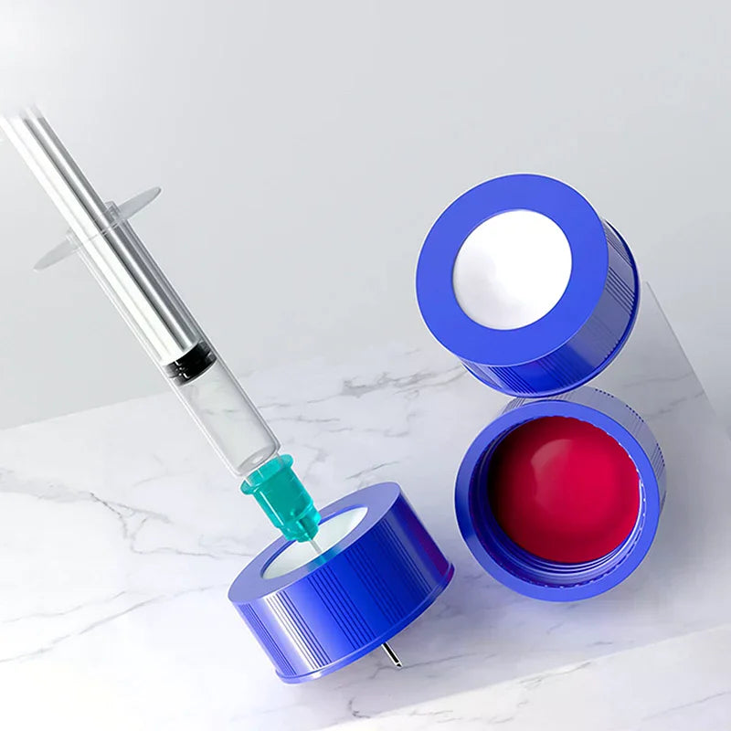 Blue Open-topped Polypropylene Cap Plastic Septa Chromatography Vial Zpaxo