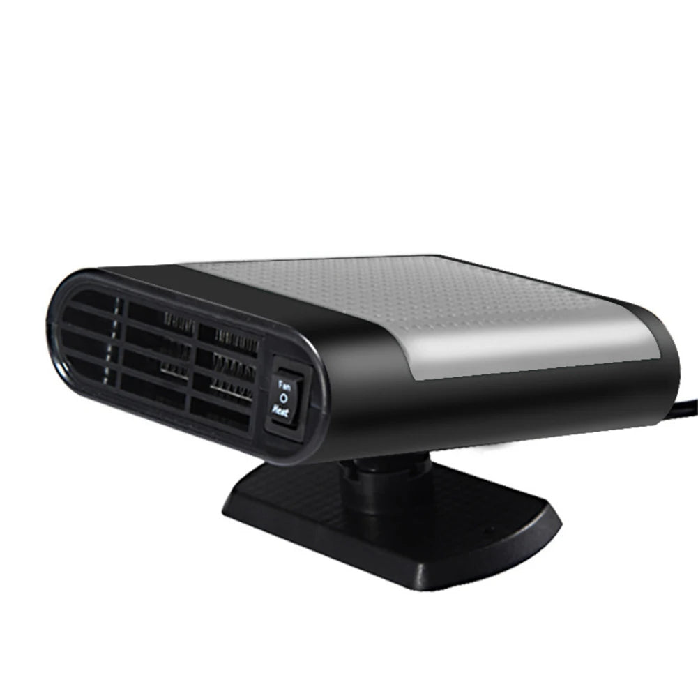 12/24V Windscreen Defroster Demister 360 Rotating Heater Fan Combo Auto Windshield Defroster Defogging Defrosting Heating Fan Zpaxo Light Grey