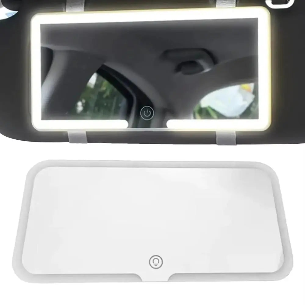 Three Gear Adjustment Sun Visor Vanity Mirror Dimmable Touchscreen Auto Vanity Mirror Makeup Mirror Charging Vanity Mirrors Zpaxo