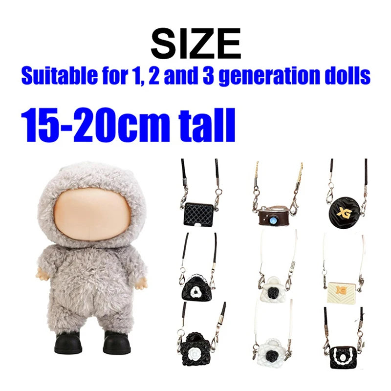 Schoolbag Pendant Dollhouse Accessories Doll Dress-up Mini Bag Plush Zpaxo