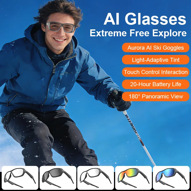 2026 Smart Glasses HD Photo Video AI Record Translation Touch Photochromic Lenses Bluetooth Call Music Multifunction Glasses Zpaxo