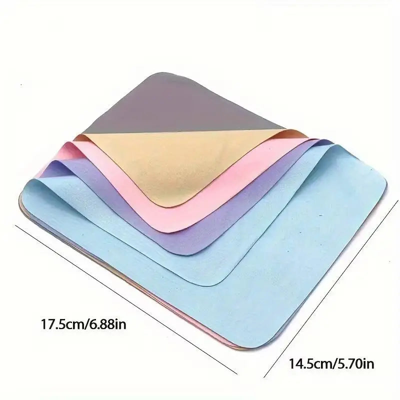 1/8pcs random Lens Cleaning Cloth – for Glasses, Camera, Phone & Tablet Screens, Piano, Jewelry, Multipurpose Zpaxo