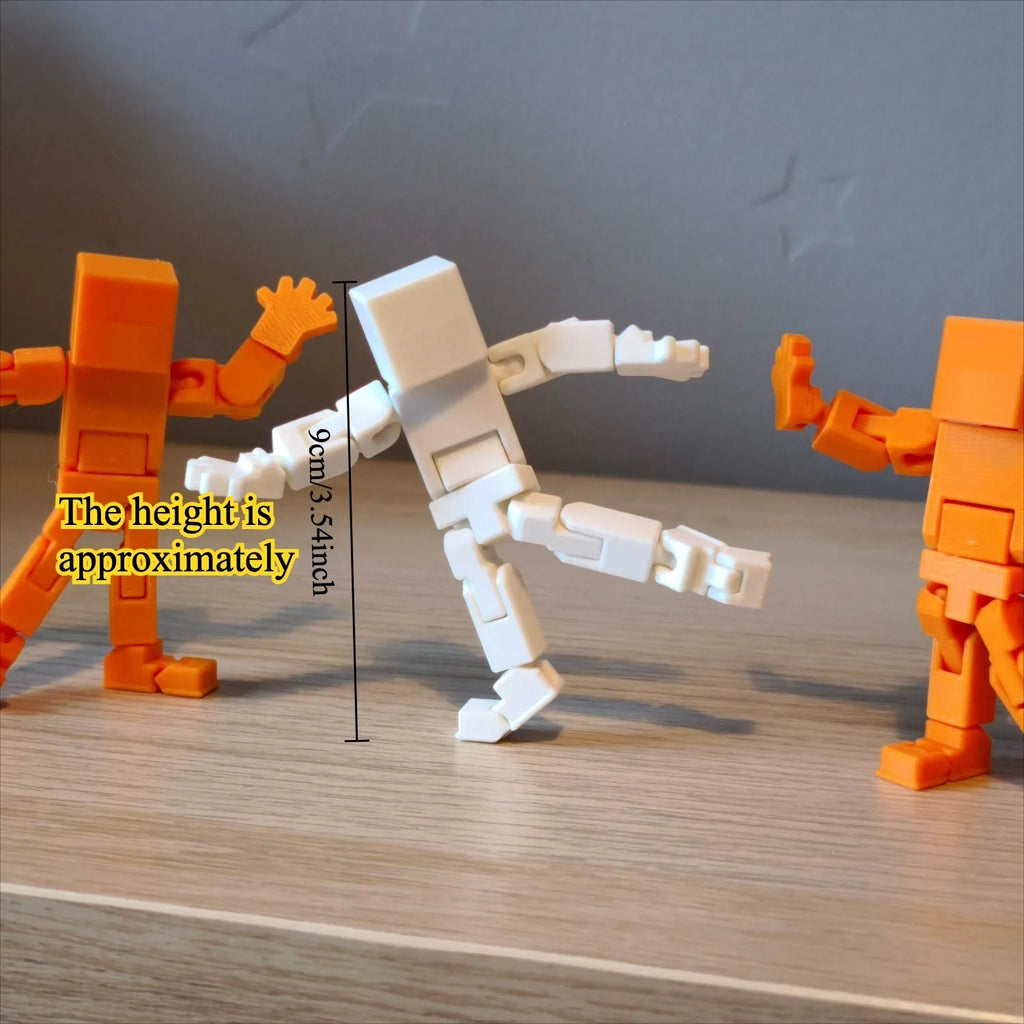 3D Printed Multi Joint Movable Mechanical Doll Model Design Custom
