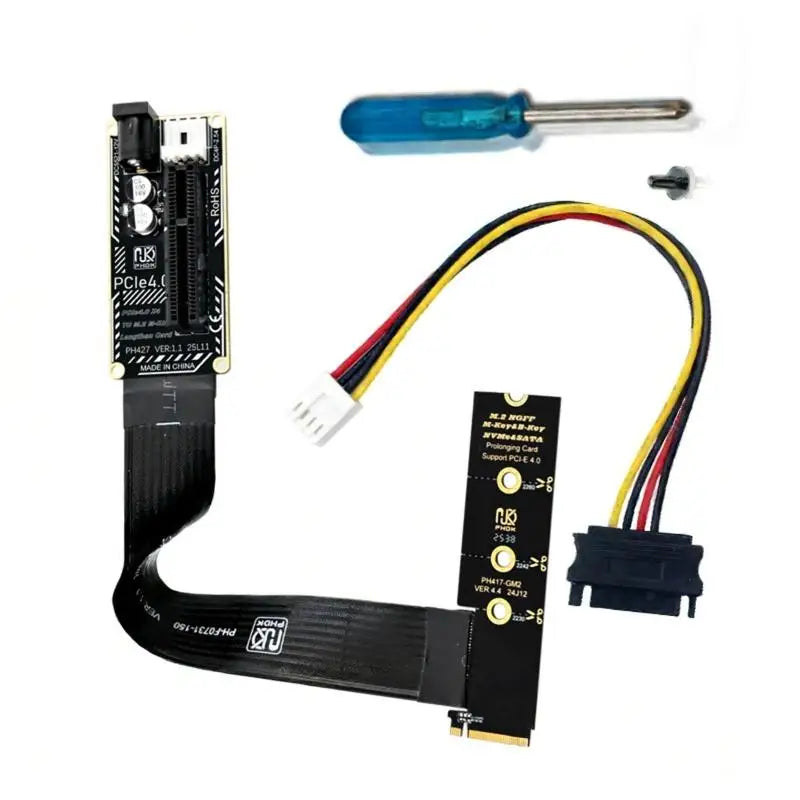 652F Graphics Extension Cable PCIe4.0 to M.2 M NVMe Flexible Extension Cable Zpaxo