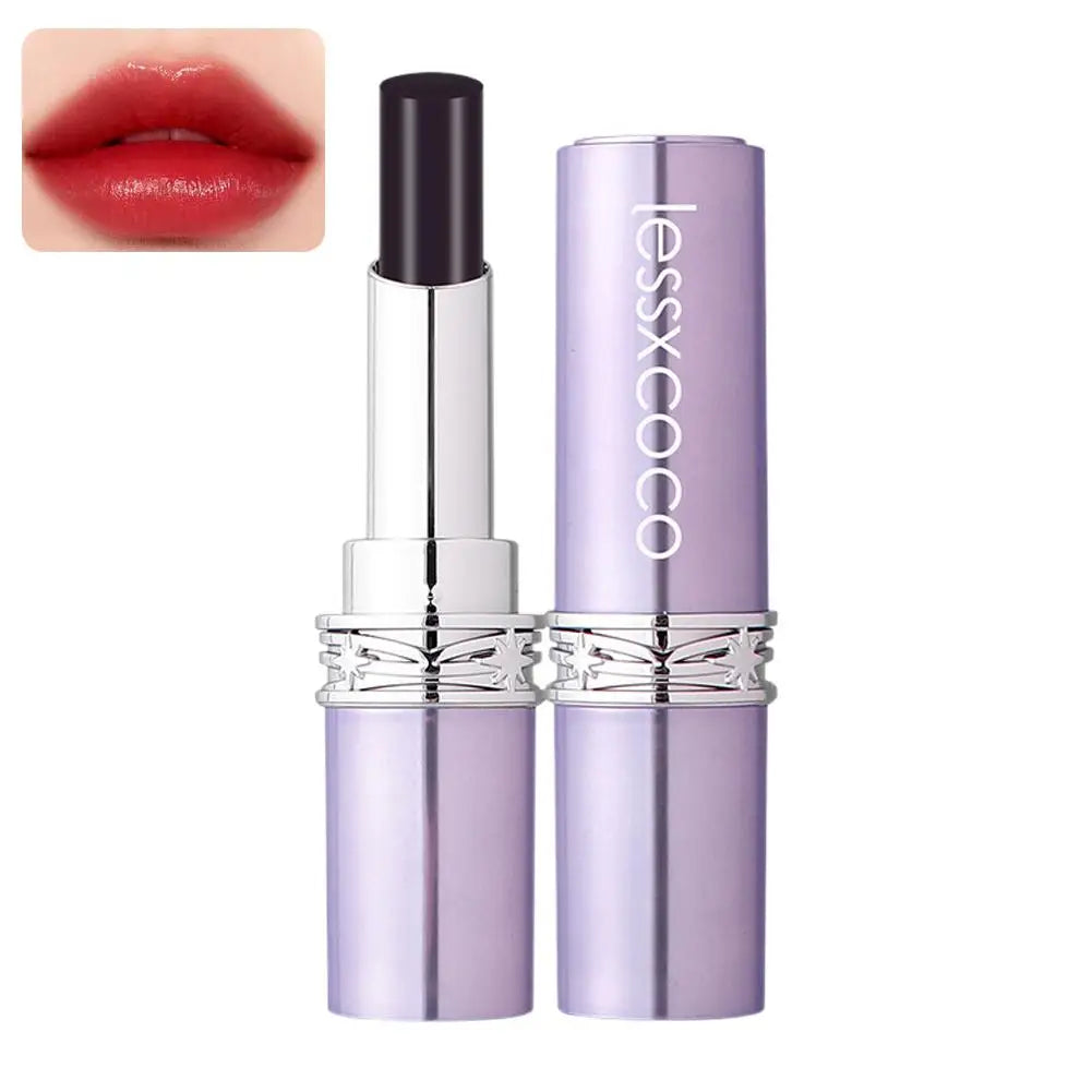 Velvet Matte Dark Magic Lipstick Lightweight Smooth Texture Long-lasting Hydration Lip Gloss Nourishing Essence Care Lipstick Zpaxo E