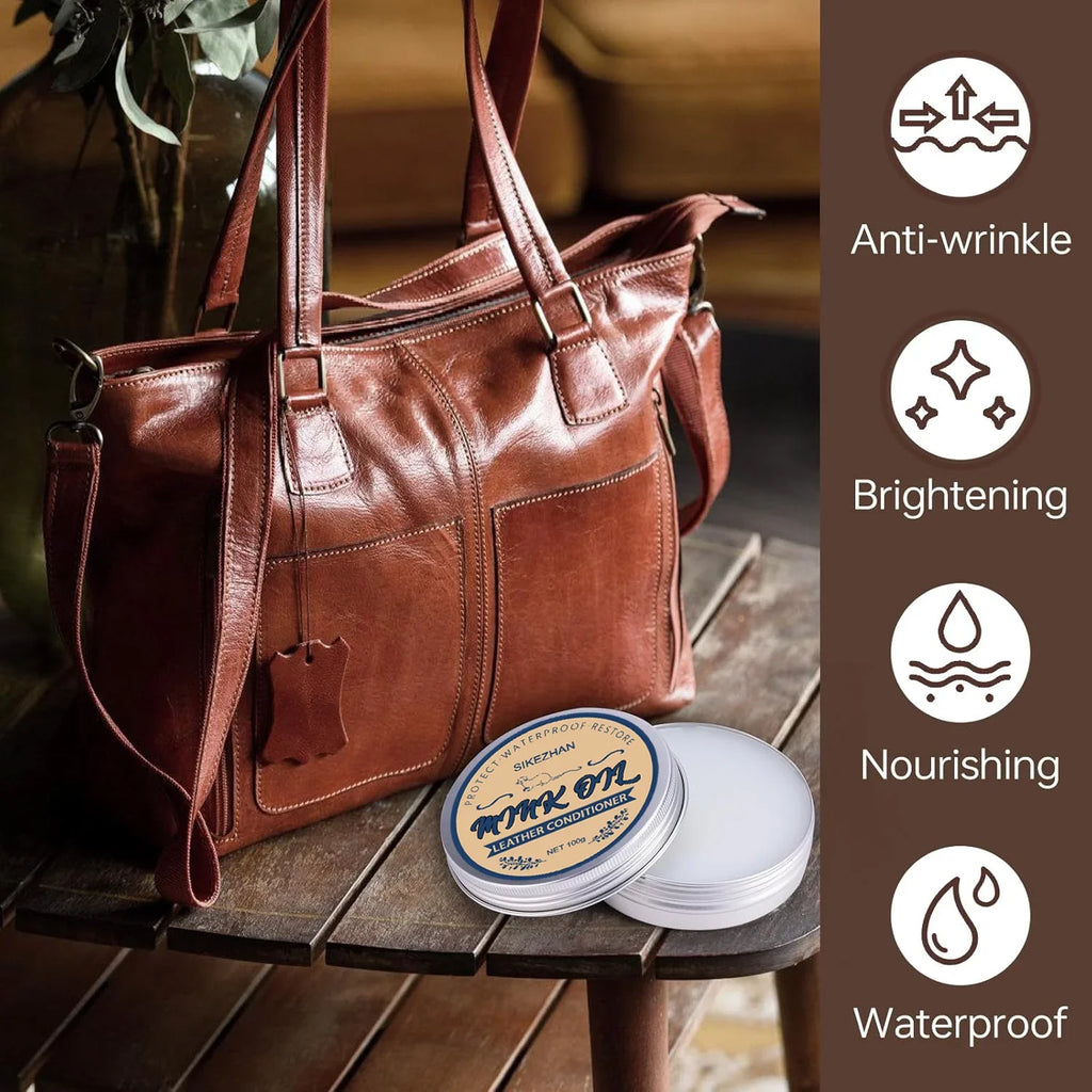 Leather Care Cream – Shoe Polish Jacket Conditioner, Nourish,Renovation Protect Leather Shoes and Coats Maintenance Tools Zpaxo
