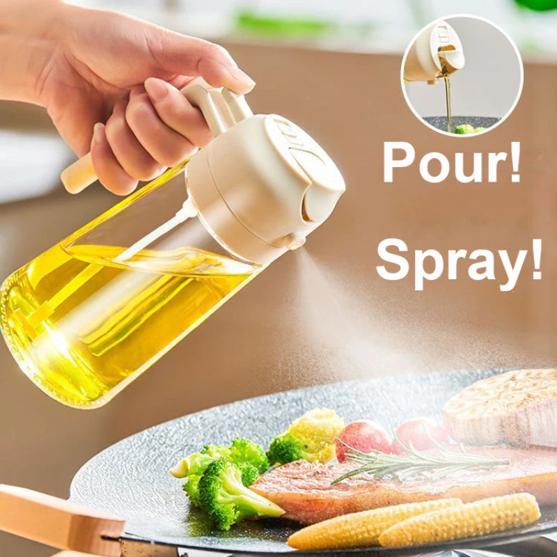 2in1 500ml plastic Oil Sprayer Oil Spray Bottle Oil Tank BBQ Kitchen Baking BBQ Picnic Kitchen Tools for Businesses Zpaxo