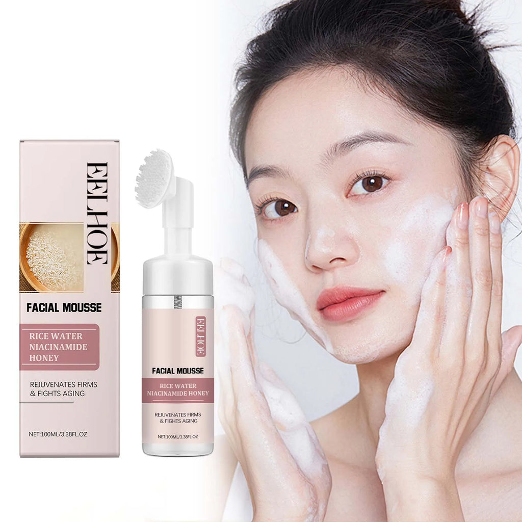 EELHOE Rice Water Cleansing Mousse – Oil Control Face Wash Foaming Face Wash Zpaxo