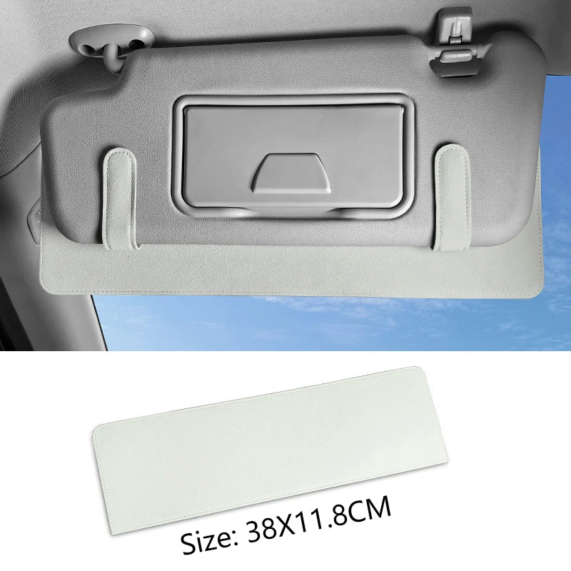 Universal Car Sun Visor Sunshine Occlusion Extension Anti Glare Eye Zpaxo Light gray