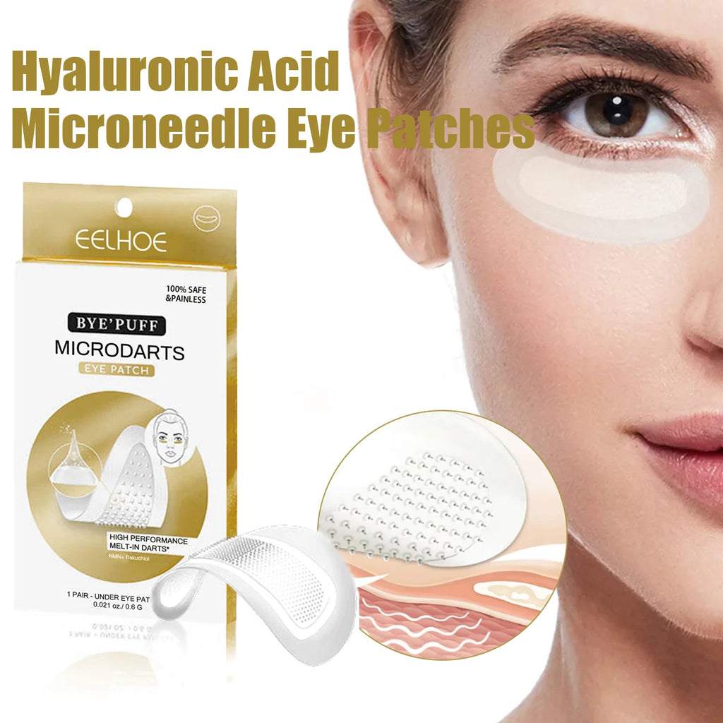 Hyaluronic Acid Microneedle Eye Patches – Dark Circles & Puffiness Microneedle Eye Patches Zpaxo