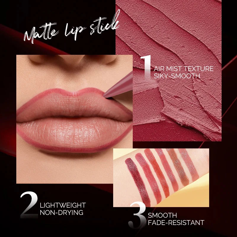 Matte Lipstick Pen Long Lasting Waterproof Moisturizing Smooth Lip Zpaxo