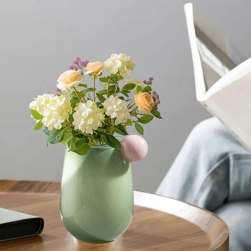 Elegant Glass Flower Vase – Minimalist Desktop Centerpiece Decor Glass Flower Vase Zpaxo