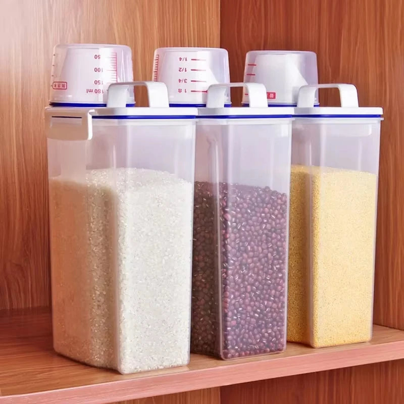 1pcs or 3pcs Moisture-proof Grain Jar Rice Jar Grain Storage Box Pet Food Bucket Storage Jar Sealed Bucket Filled Rice Bucket Zpaxo