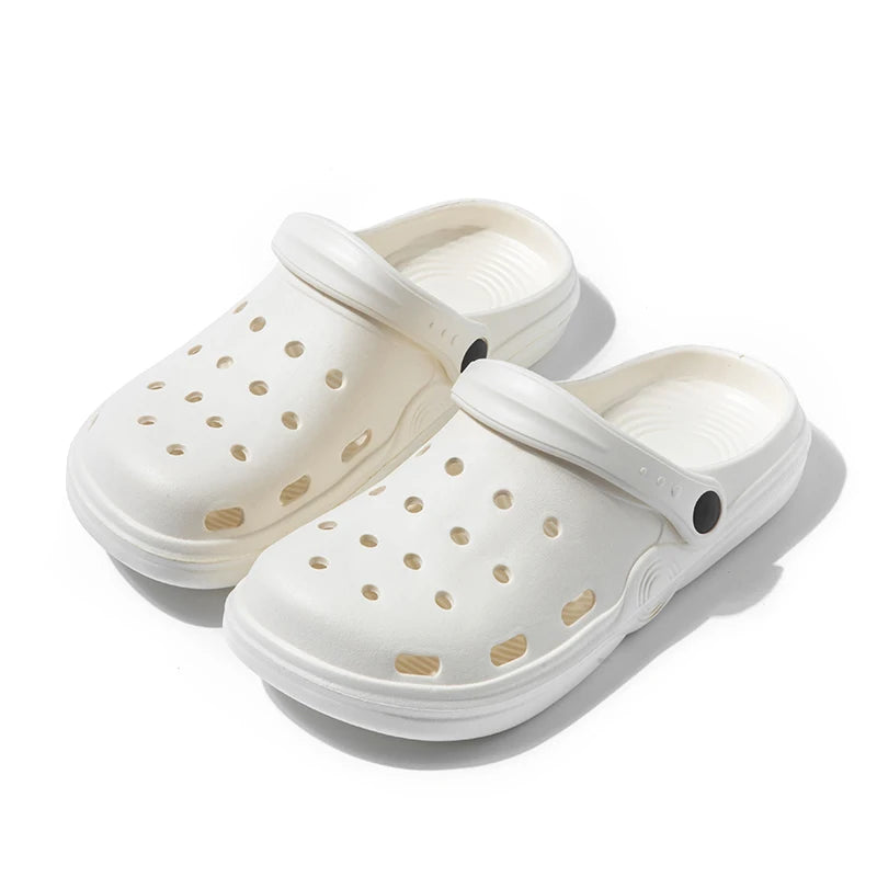 Women Clogs Summer Female Sandals Thick Bottom Home Slides Soft EVA Zpaxo white-A 38-39