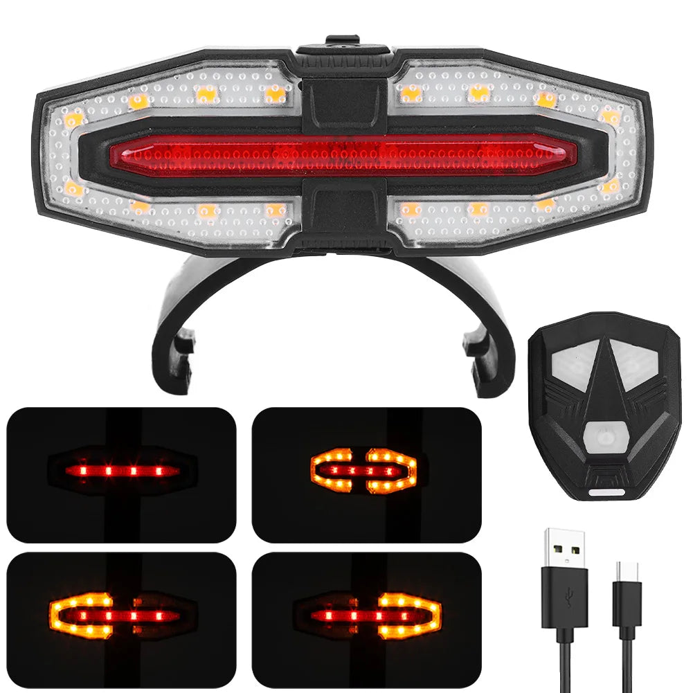 E-scooter Safety Warning Tail Light USB Rechargable Remote Control