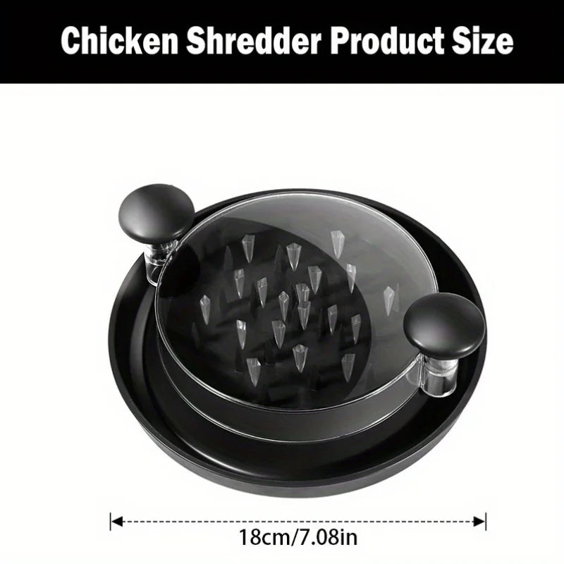 Upgraded Chicken Shredder Transparent Cover Large Anti-slip Rotating