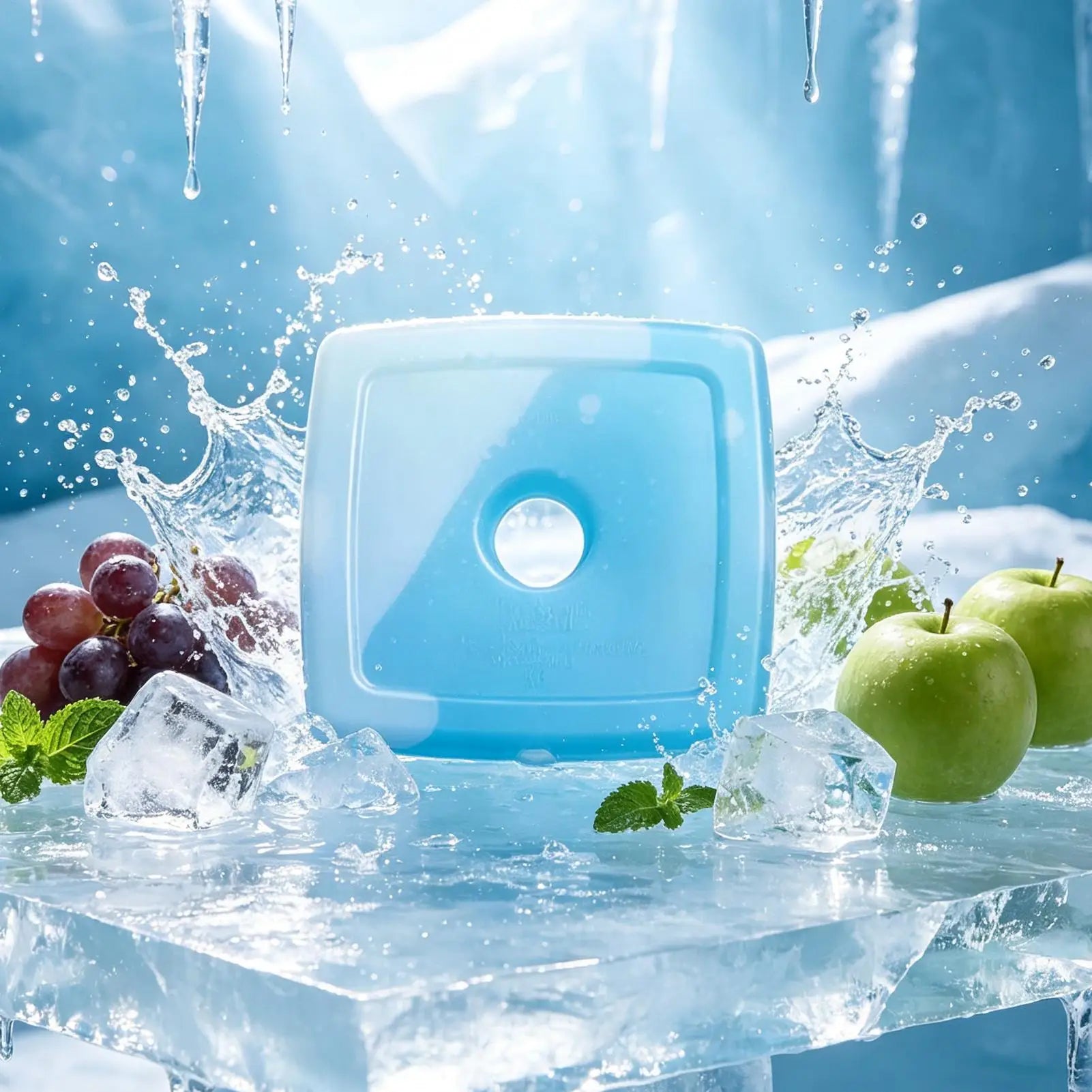 Reusable Ice Packs Slim Crystal Blocks Long Lasting Cold Lunch Boxes