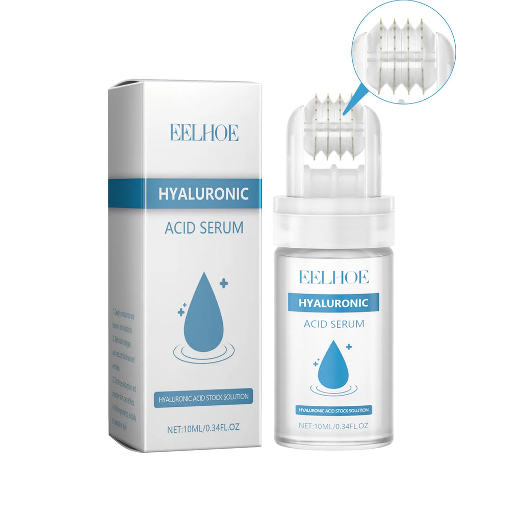Hyaluronic Acid Serum Micro Roller 0.25mm Micro Needle Essence Hydrating Brightening Smooth Pore Refining Beauty Facial Skin Car Zpaxo