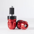 Pathfinder Handlebar Grips Motorcycle Cap End Plugs Counterweight Zpaxo Red