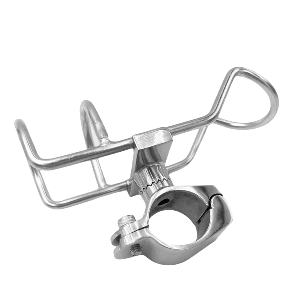 Stainless Steel 316 Fishing Rod Holder Portable Design With Wrench Boat Fishing Guardrail Pole Support 316 Steel Zpaxo