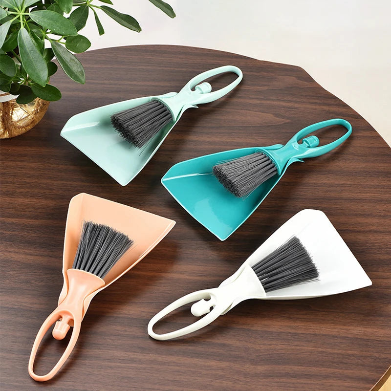 Mini Broom Dustpan Set Desktop Clean Brushes Table Keyboard Drawer Corner Clean Tool Household Cleaning Tools Small Gap Brush Zpaxo