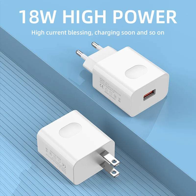 Portable USB Wall Charger – Fast 2A Travel Power Adapter USB Wall Charger Zpaxo