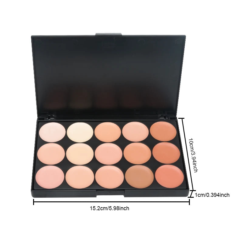 15 Colors Concealer Palette Makeup Correcting Palett Face Contouring Zpaxo