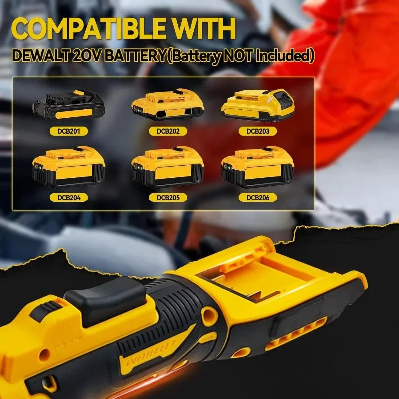 Cordless Ratchet Wrench Upgraded Extended Head Removal Screw Nut 220N