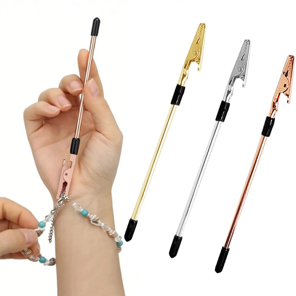Bracelet Helper Tool Jewelry Clasp Helper Fastener Metal Necklace Bracelet Helper Hand Hooking Equipment Zpaxo