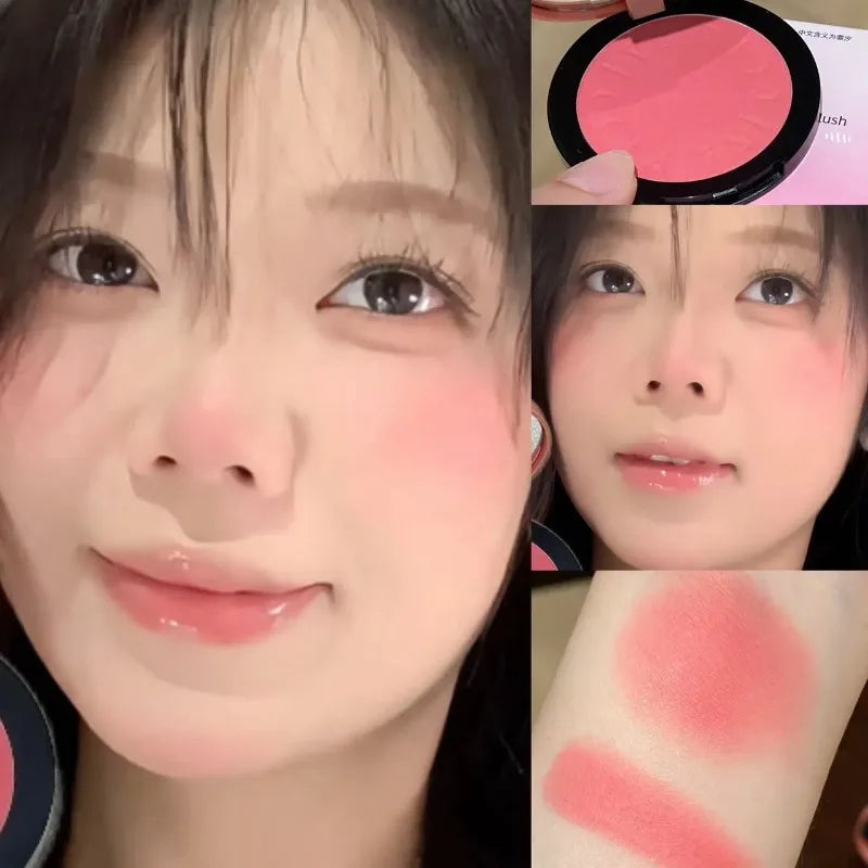 Monochrome Blush Matte Shimmer Natural Cheek Brightening Face Zpaxo 02