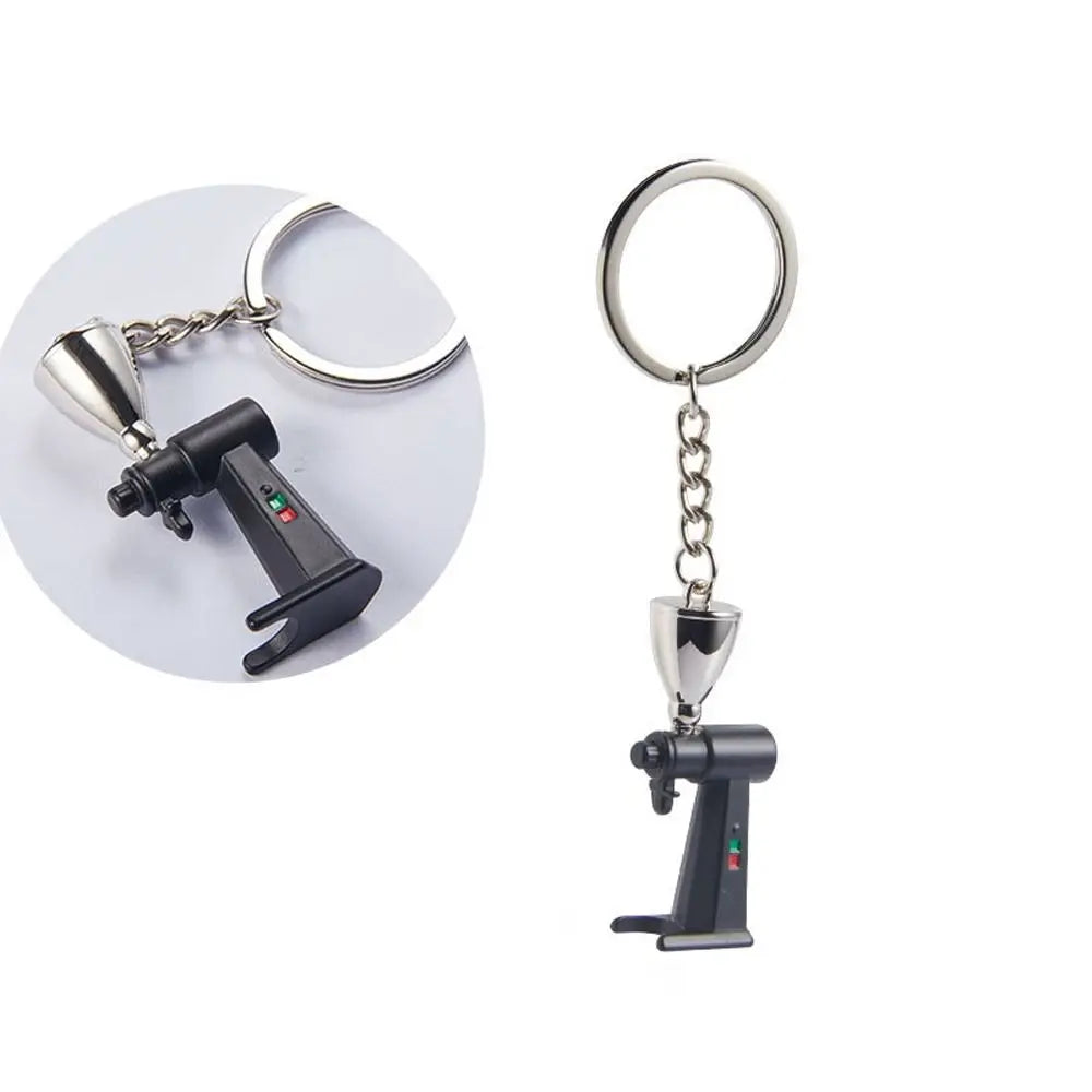Zinc Alloy Niche Design Syphon Girl Gift Hanging Ornament Coffee Series Key Ring Bag Pendent Car Key Ring Coffee Pot Key Chain Zpaxo H
