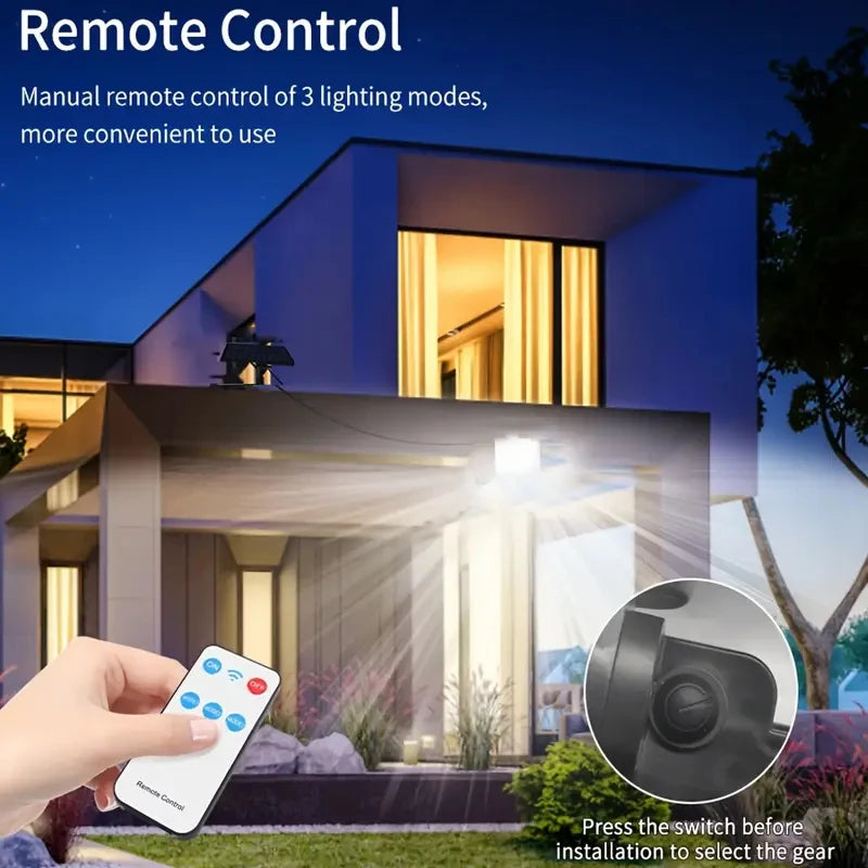234 LED Solar Motion Sensor Outdoor Wall Light – IP65